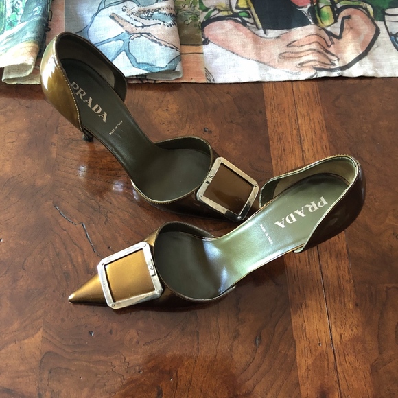 PRADA WOMEN'S SHOES SIZE 6.5 ITALY - Picture 2 of 7